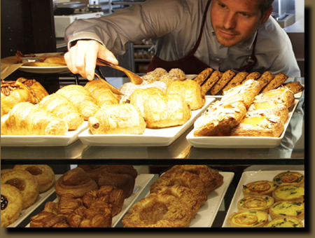 Freshly baked pasteries